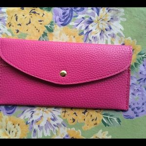 Hot pink wallet